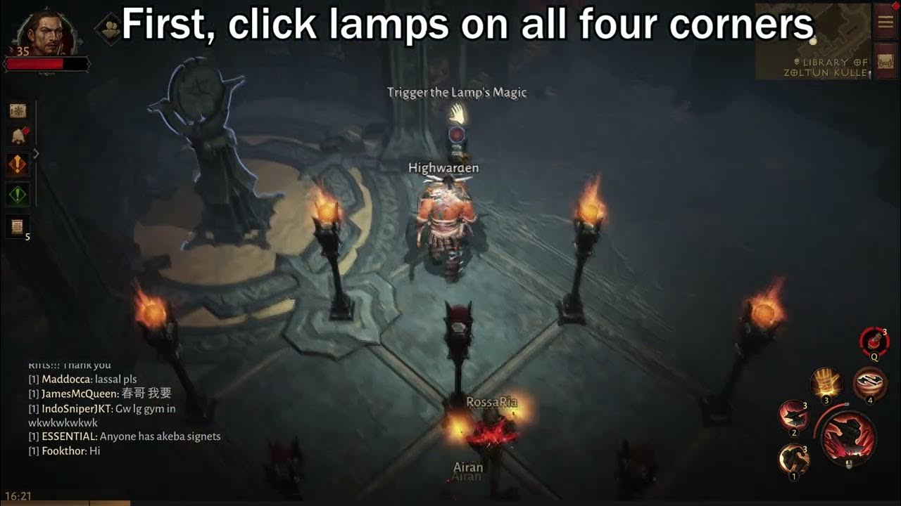 Diablo Immortal Lamp Puzzle Guide and Tutorial (How to Light All Nine