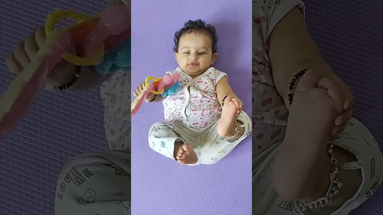 exercise ker rahi yoga mat pe 😂🤣❤️🥰