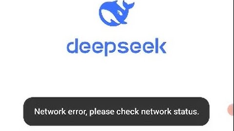 How to fix deepseek Network error please check network status while sign in continue with google