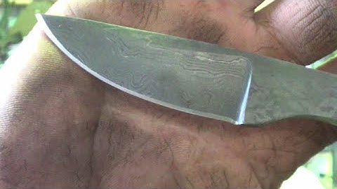 Blacksmithing - Band Saw Blade Forged Billet Redemption - Becomes A Sweet Test Knife