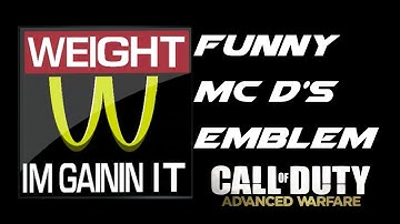 Advanced Warfare - Funny McDonalds Emblem