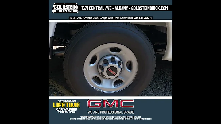 2025 GMC Savana 2500 Cargo with Upfit New Work Van Stk 25S21