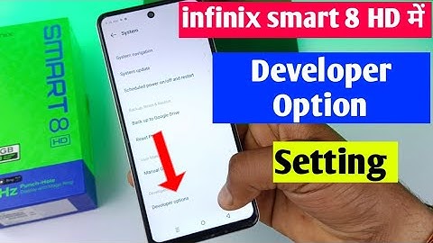 infinix smart 8 HD me developer option setting on kaise karen | infinix smart 8 HD