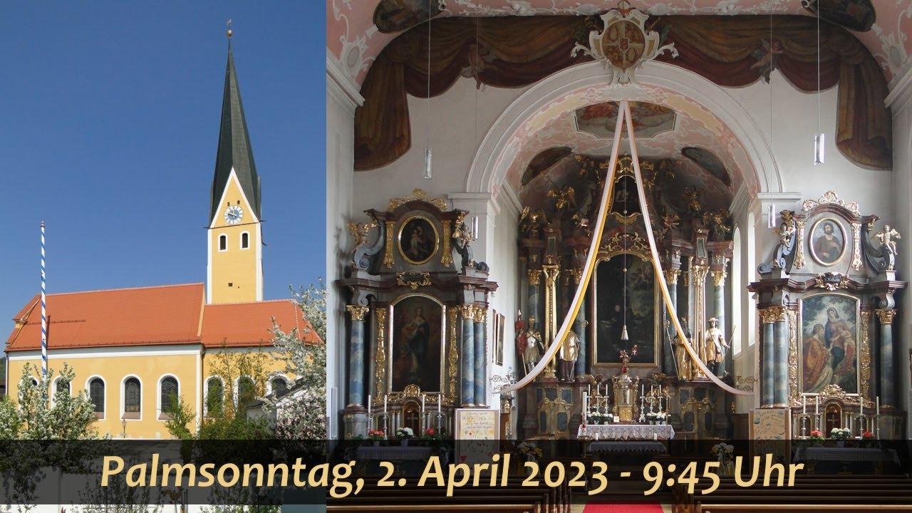 Gottesdienst am Palmsonntag, 2. April 2023 - 10 Uhr - YouTube