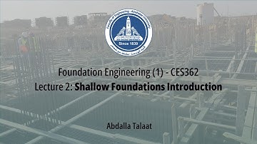 2. Shallow Foundations Introduction