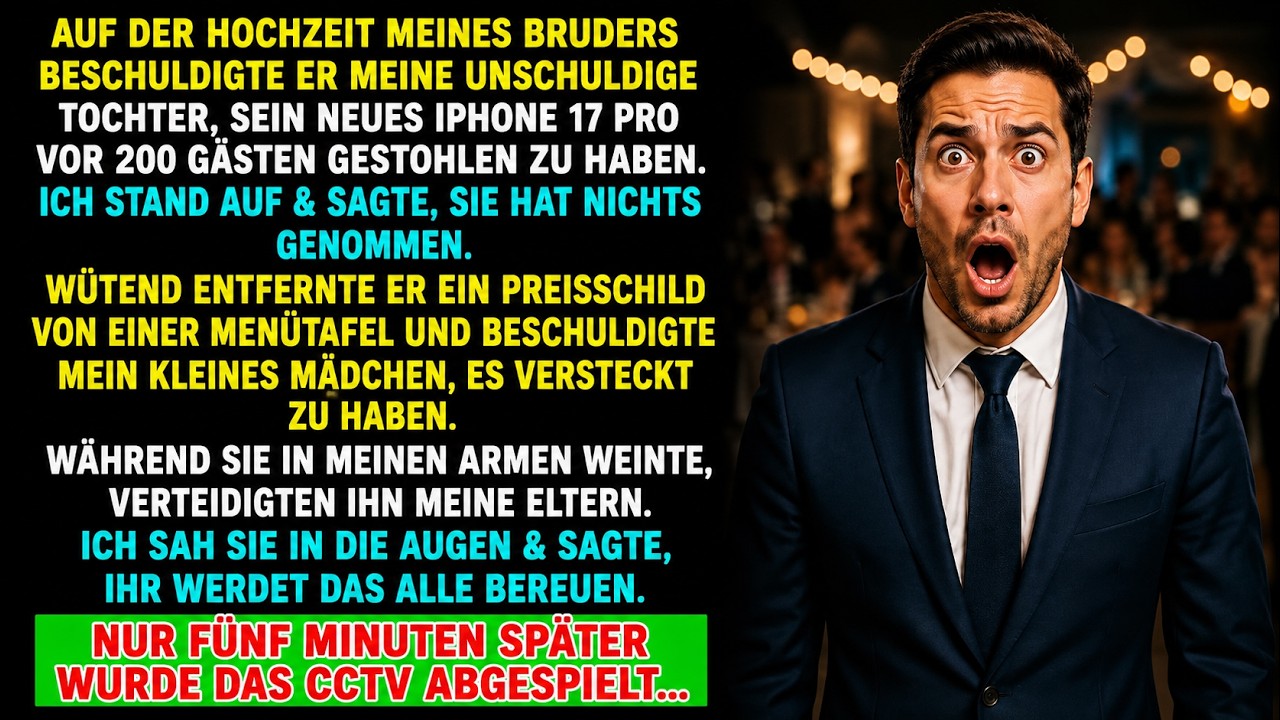 Ich stand mitten im überfüllten Bankettsaal, hielt meine schluchzende achtjährige Tochter, während ihr frisches Blut mein Kleid durchtränkte. Mein eigener Bruder hatte gerade ein massives...