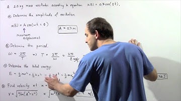 Energy and Simple Harmonic Motion Example # 1