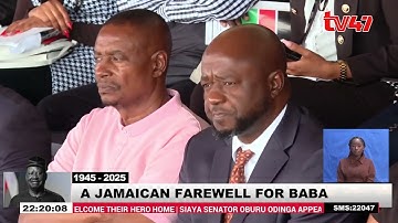 Raila Odinga eulogized with his favorite “Jamaica Farewell” tune
