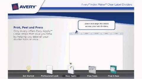 Avery Index Maker Clear Label Dividers