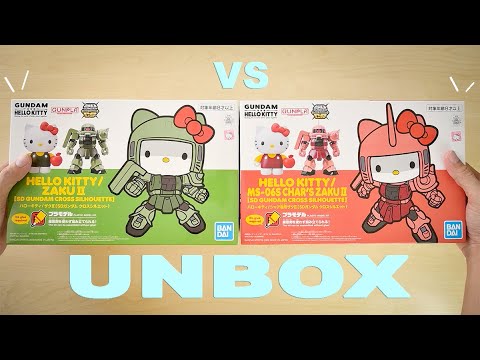 UNBOX) HELLO KITTY MS-06S CHAR'S ZAKU II and HELLO KITTY