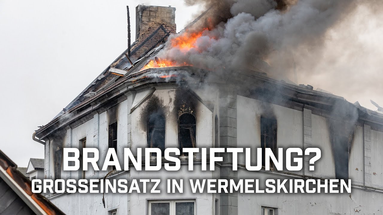 Großeinsatz nach vermeintlicher Brandstiftung | 23 Personen gerettet | 07.06.2025, Wermelskirchen