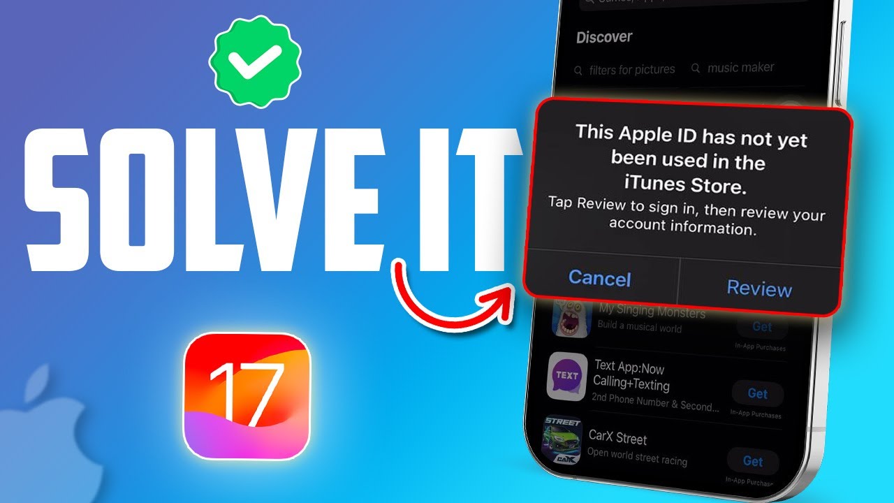 iOS 17: Fix This Apple iD Has Not Yet Been Used in The iTunes Store