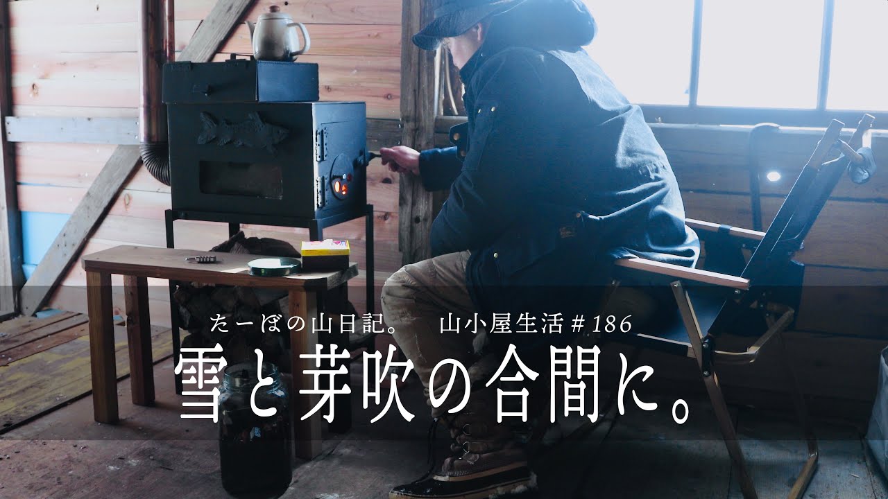 【山小屋生活186】雪と芽吹の合間に。