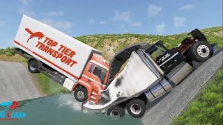 Truck Man TGS | Cars Vs Potholes Compilation #4 - BeamNG.Drive - Beamng 4 Crash