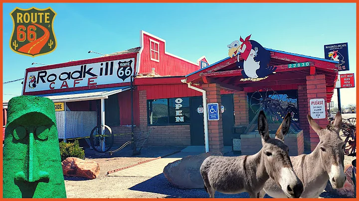 Route 66 Williams to Oatman | Giganticus Headicus, Wild Burros, Roadkill Cafe, Delgadillo’s Snow Cap