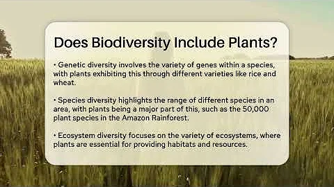 Does Biodiversity Include Plants? - Ecosystem Essentials
