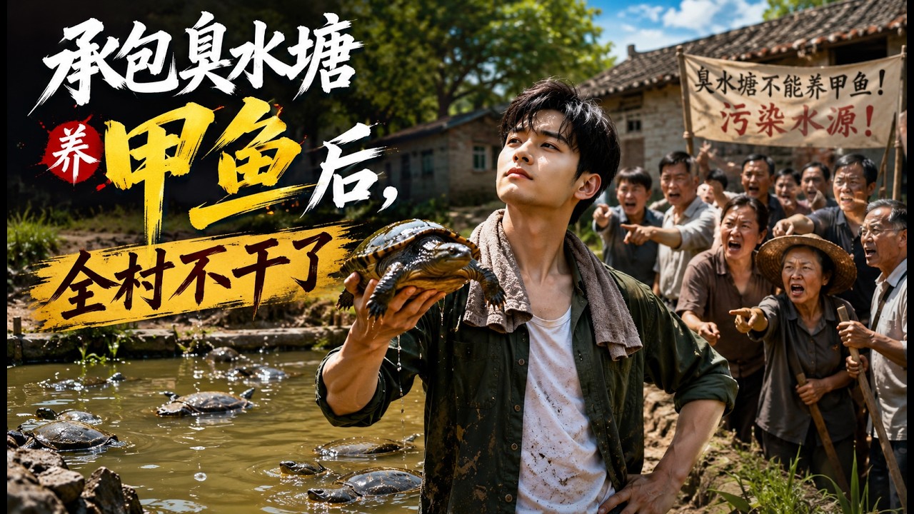 承包臭水塘養甲魚，村民全鬧翻