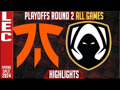FNC vs TH Highlights ALL GAMES | LEC Spring Playoffs 2024 Lower R2 | Fnatic vs Team Heretics