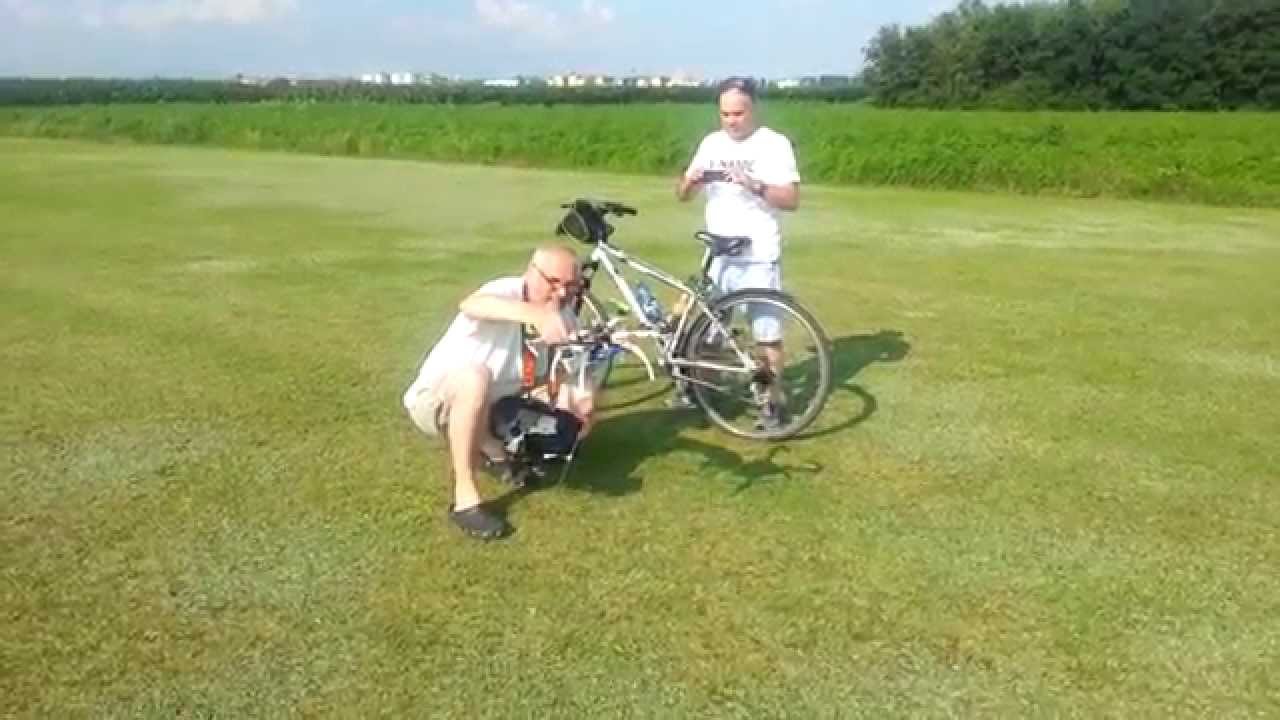 APMcopter FOLLOW ME - Drone UAV vs bike dogfight