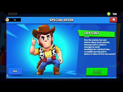 WOODY COLT SKIN?!🤠 Toy Story Collab in Brawl Stars! 🎁 (concept)