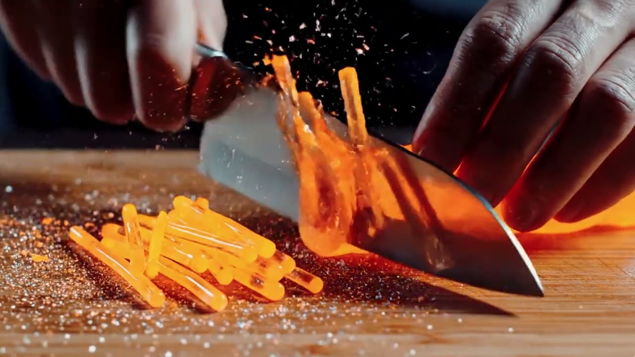 ASMR Oddly Satisfying Cutting Textures in Extreme Close-Up Macro Perspective ✨