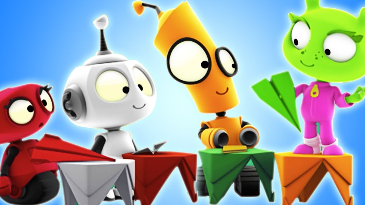 ⁣Learn Origami with Rob the Robot | Learning Videos for Kids
