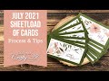 12 Mini Slmiline Cards in a Flash | SheetLoad of Cards | July 2021 | Process & Tips