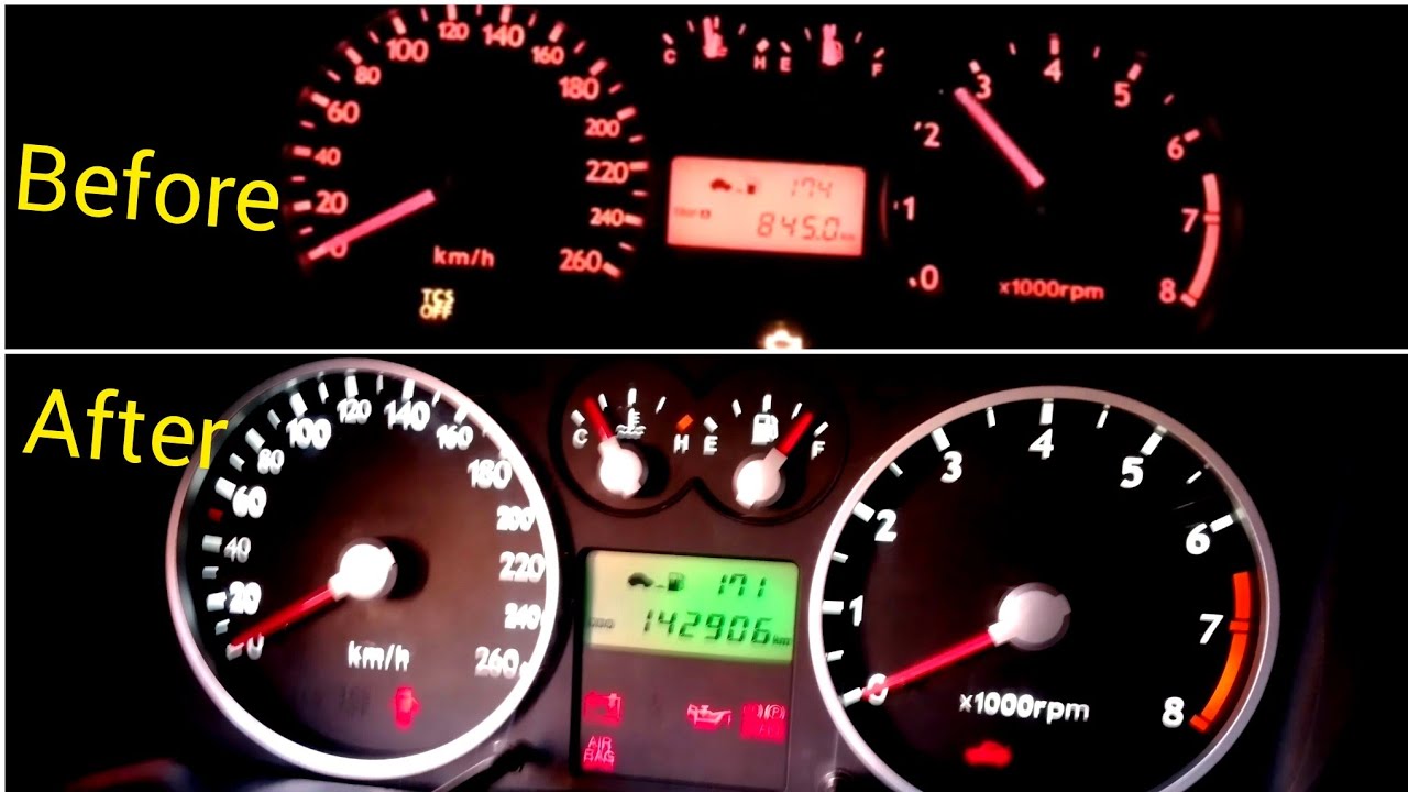 how to change dashboard leds on hyundai tiburon