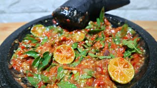 ENAK BANGET BIKIN NAMBAH NASI TERUS ‼️ SAMBAL TERASI KEMANGI || SAMBAL KEMANGI