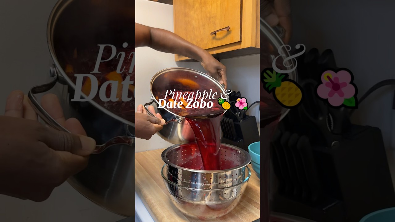Refreshing Zobo Drink with Pineapple & Dates 🍍🌺 | Easy Homemade Recipe