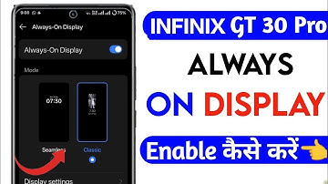 infinix gt 30 pro turn on always on display setting | always on display setting in infinix gt 30 pro
