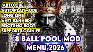 8 BALL POOL MOD MENU || LONG LINES AUTO PLAY NEW UPDATE 2026 V21 FREE DOWNLOAD📥📥 screenshot 3