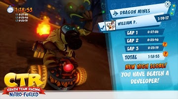 Crash Team Racing Nitro Fueled: Developer Time Trial - Dragon Mines