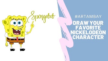 Draw Spongebob Squarepants of Nickelodeon using Procreate app on iPad Pro and Apple Pencil