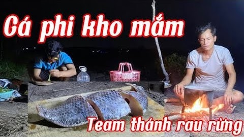 Cá phi kho mắm mời các bạn ăn cùng team thánh rau rừng