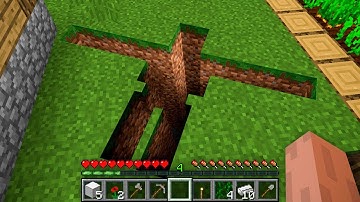 HOW NOOB FOUND IRON GOLEM TUNNEL IN VILLAGE!? Minecraft NOOB vs PRO! 100% TROLLING HOLE PIT TRAP