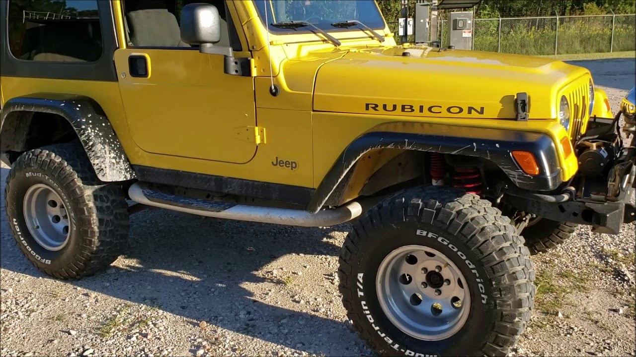 2004 JEEP Wrangler TJ RUBICON review and locker DEMO - YouTube