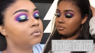 Purple, Blue &amp; Lime Halo Eye Makeup Tutorial