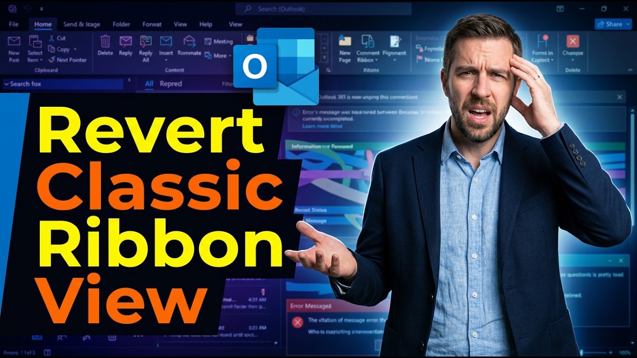 How To Revert Outlook Classic Ribbon View [2026 Guide] - YouTube