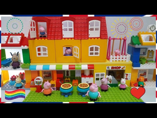 Peppa Pig Casa de Lego com jardim !! NOVO ! #MamãePig #PeppaPig #TiaCris 