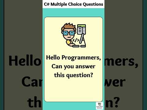 👉 C# MCQ Quickies: Test Your Skills in Seconds! 👨‍💻#ytshorts #shorts#LearnWithSantosh