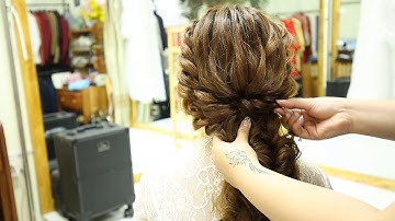 Tóc bới nhẹ nhàng cực dễ làm dành cho cô dâu ngày cưới(Huynh My Academy)