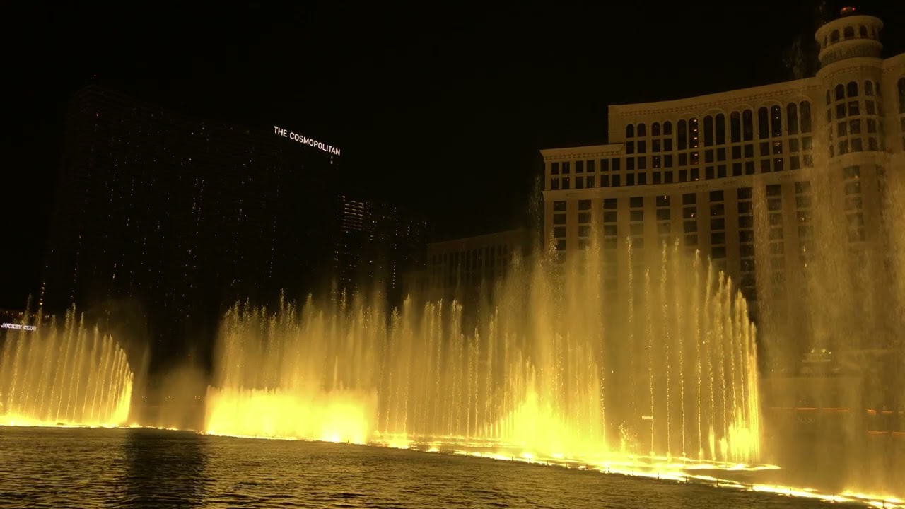 Fountains of Bellagio “Winter Games” (Night) 4K YouTube