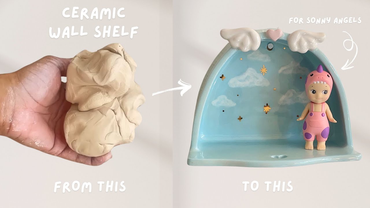 ✨ Making a Sonny Angel Ceramic Shelf 👼🏽 ~ Satisfying ASMR Crafting to Relax & Unwind (No Talking)