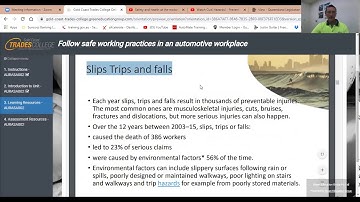 AURASA002   Follow Safe Working Practices in an Auto Workshop