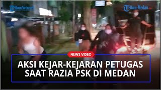 DETIK DETIK Aksi Kejar kejaran Terjadi Saat Petugas Gabungan Razia PSK di Kota Medan