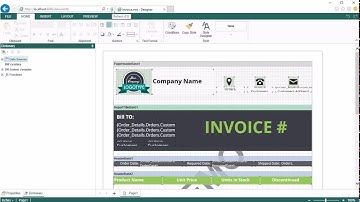 Java Reporting Tools: Loading Invoice Report to Designer from Code in Eclipse - [Shot on v2016.1]
