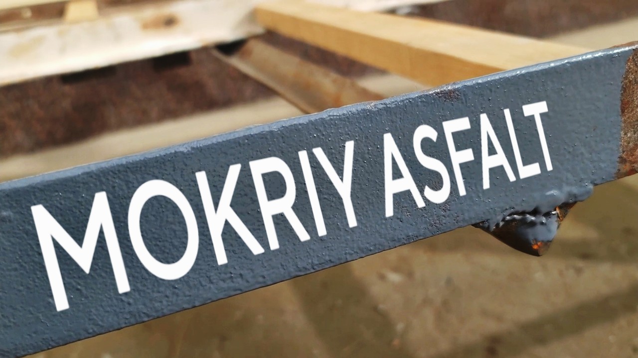 Mokriy asfalt rang tayyorlash. Trendda bo'lgan rangni kraskada ...