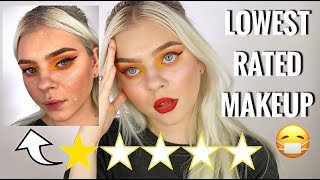 TESTING ULTA'S LOWEST RATED MAKEUP! OMG