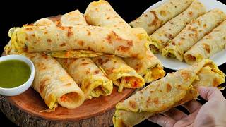 Egg Cheese Roll 😍 | Crispy Cheesy Egg Roll Recipe | Easy Breakfast & Tiffin Snack | N'Oven Foods screenshot 3